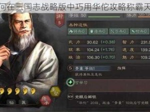 如何在三国志战略版中巧用华佗攻略称霸天下