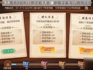 少年三国志2巡礼任务攻略大全：步骤详解与高效完成技巧