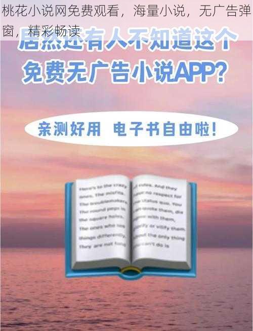 桃花小说网免费观看，海量小说，无广告弹窗，精彩畅读