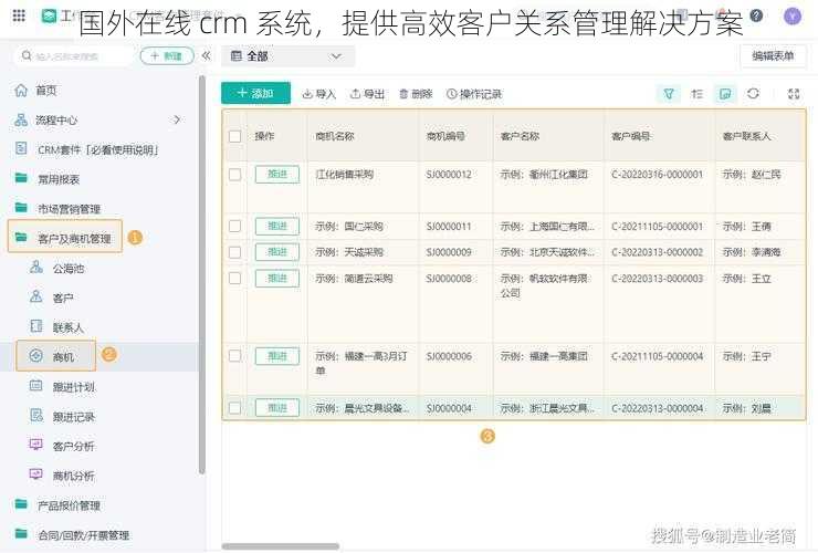 国外在线 crm 系统，提供高效客户关系管理解决方案