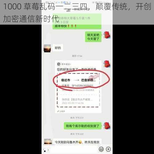 1000 草莓乱码一二三四，颠覆传统，开创加密通信新时代