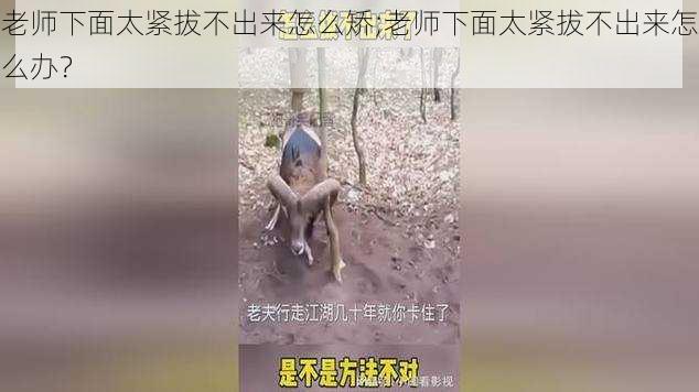 老师下面太紧拔不出来怎么矫;老师下面太紧拔不出来怎么办？