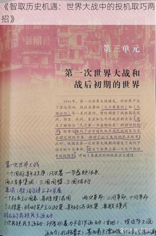 《智取历史机遇：世界大战中的投机取巧两招》