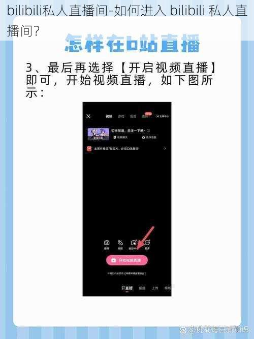 bilibili私人直播间-如何进入 bilibili 私人直播间？