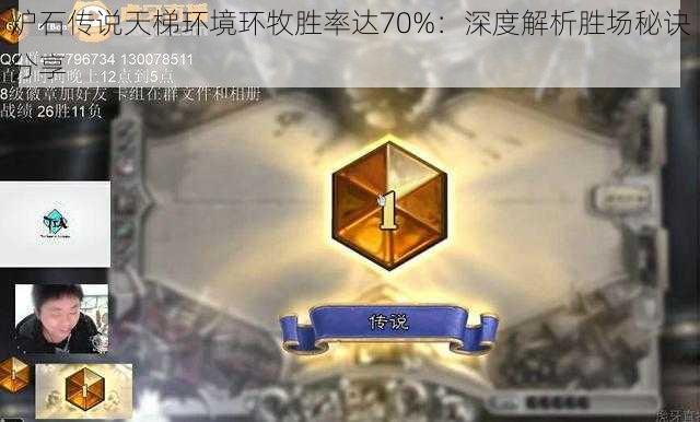 炉石传说天梯环境环牧胜率达70%：深度解析胜场秘诀分享