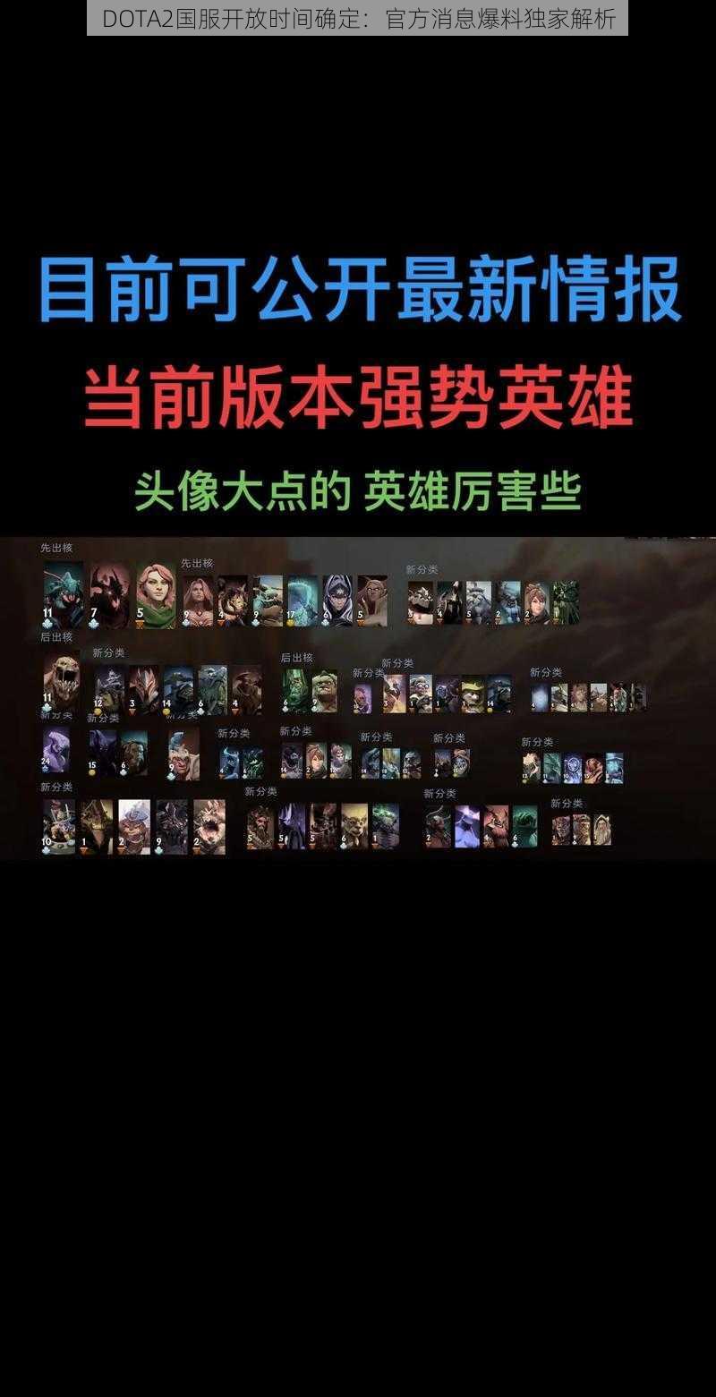 DOTA2国服开放时间确定：官方消息爆料独家解析