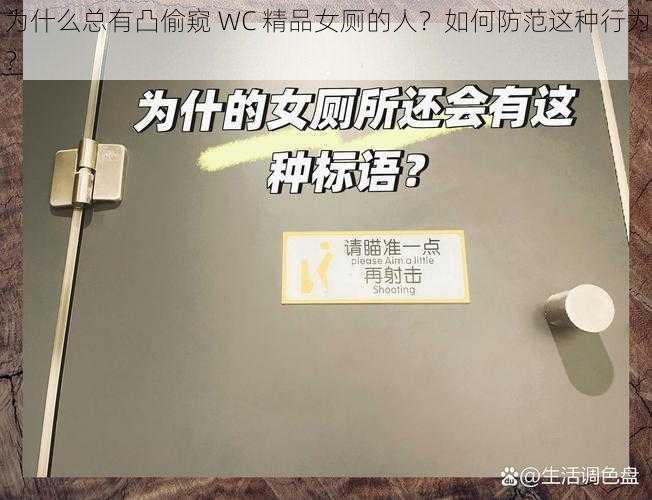 为什么总有凸偷窥 WC 精品女厕的人？如何防范这种行为？