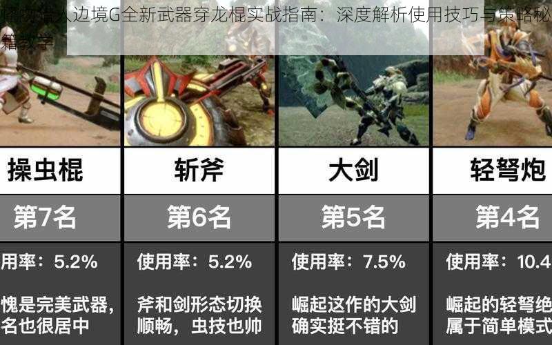 怪物猎人边境G全新武器穿龙棍实战指南：深度解析使用技巧与策略秘籍教学