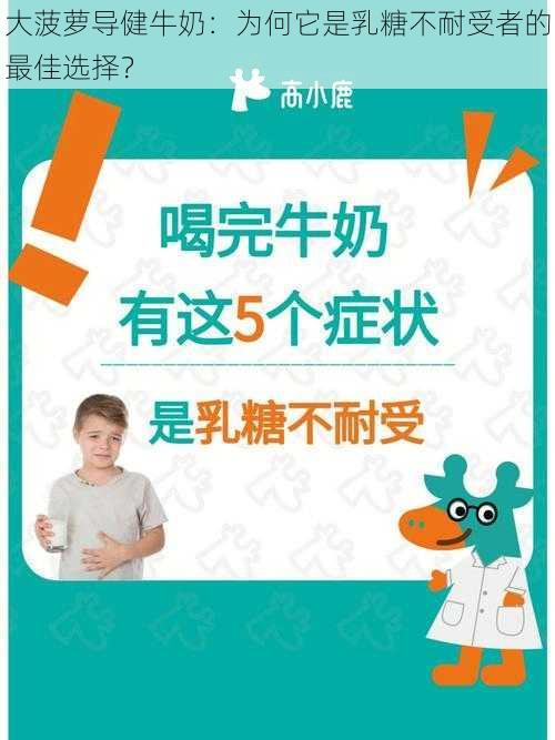 大菠萝导健牛奶：为何它是乳糖不耐受者的最佳选择？