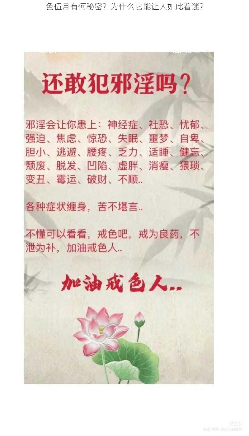 色伍月有何秘密？为什么它能让人如此着迷？