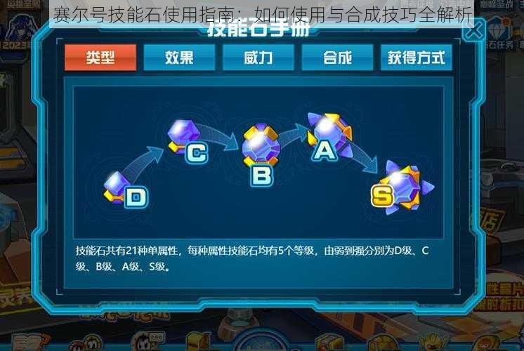 赛尔号技能石使用指南：如何使用与合成技巧全解析