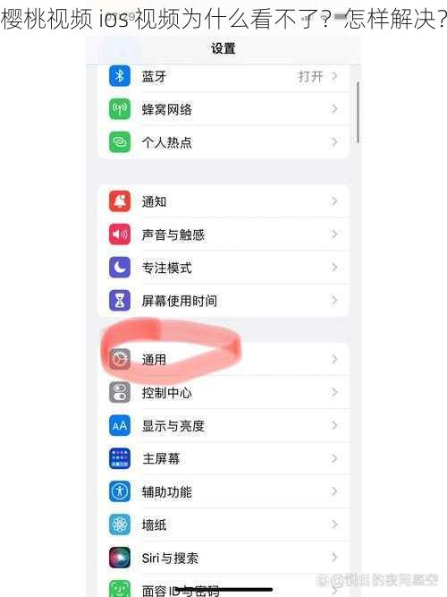 樱桃视频 ios 视频为什么看不了？怎样解决？