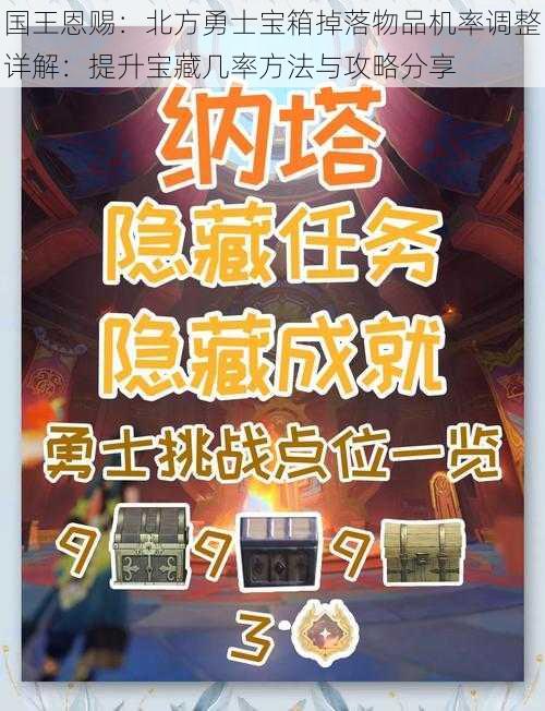 国王恩赐：北方勇士宝箱掉落物品机率调整详解：提升宝藏几率方法与攻略分享