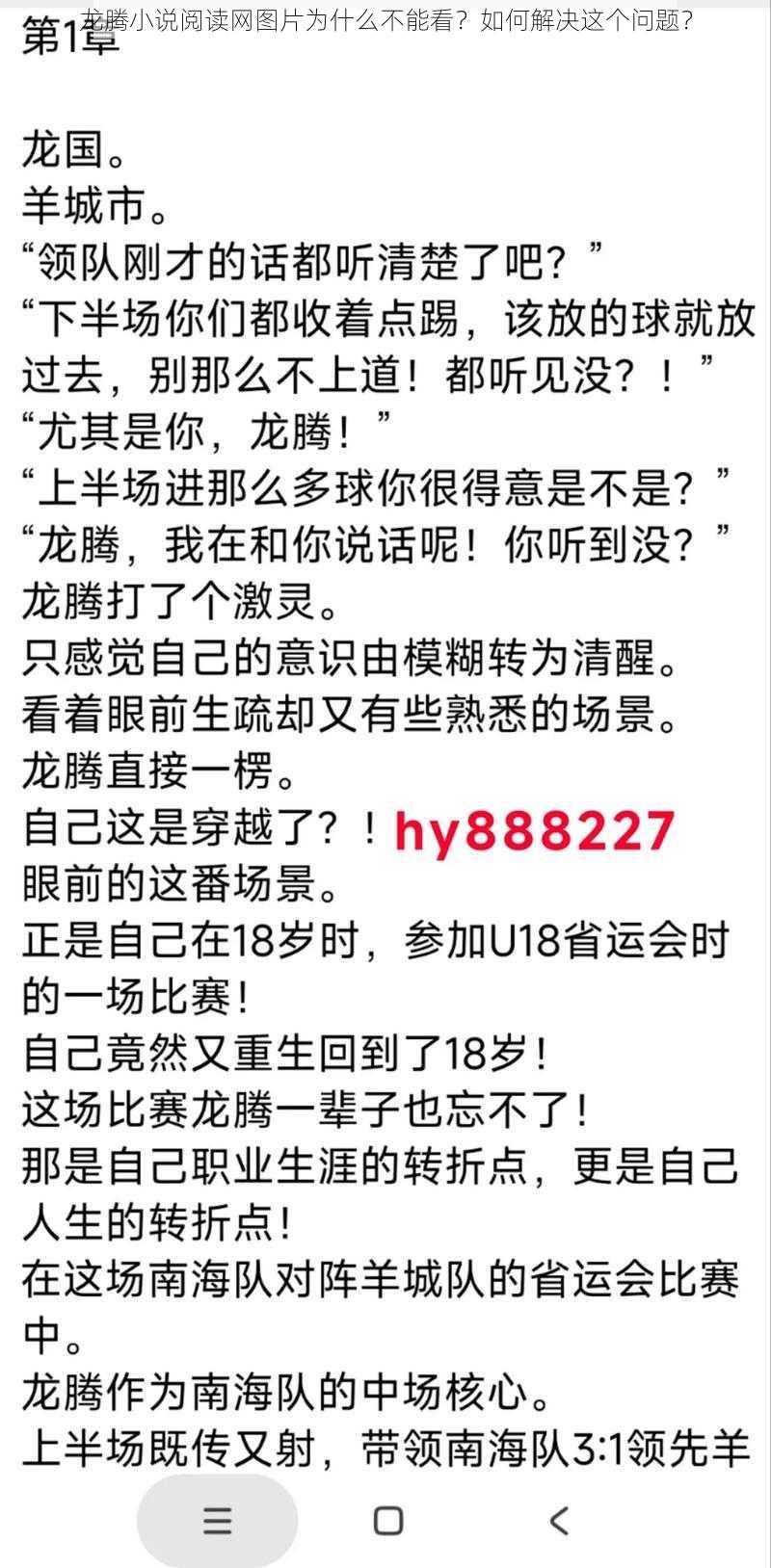 龙腾小说阅读网图片为什么不能看？如何解决这个问题？