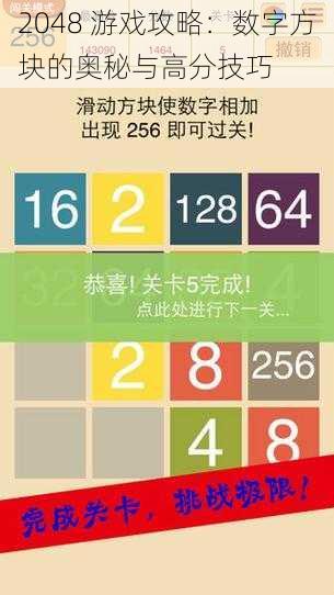 2048 游戏攻略：数字方块的奥秘与高分技巧