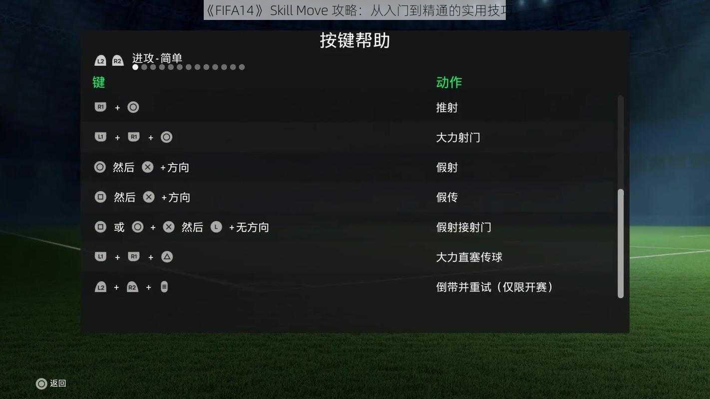 《FIFA14》 Skill Move 攻略：从入门到精通的实用技巧