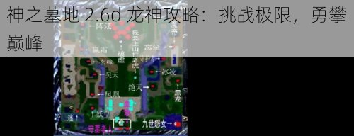 神之墓地 2.6d 龙神攻略：挑战极限，勇攀巅峰