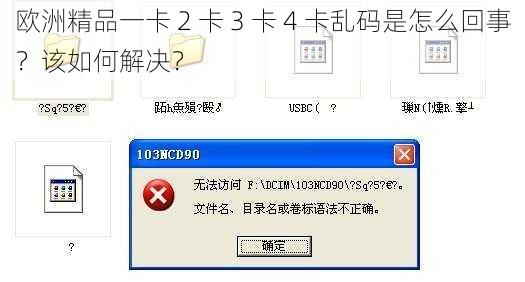 欧洲精品一卡 2 卡 3 卡 4 卡乱码是怎么回事？该如何解决？