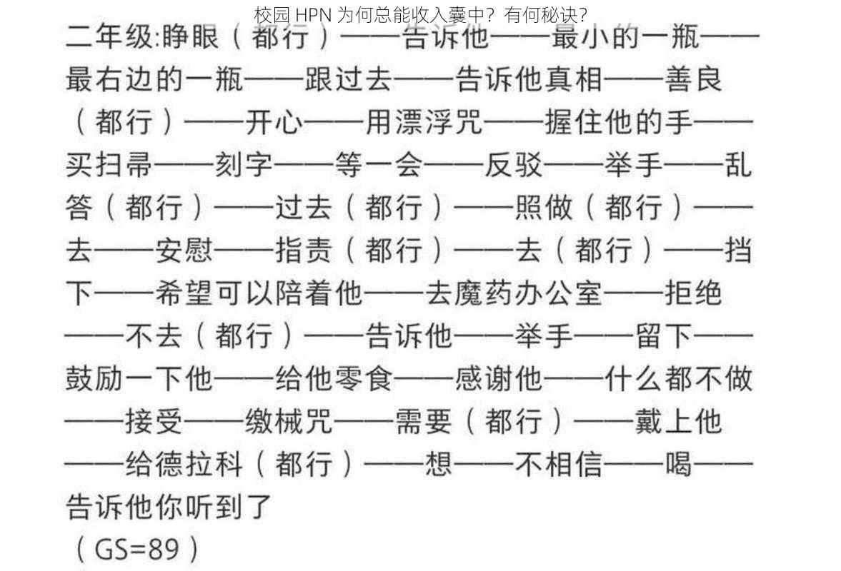 校园 HPN 为何总能收入囊中？有何秘诀？