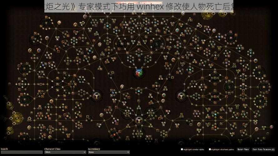 《火炬之光》专家模式下巧用 winhex 修改使人物死亡后复活》