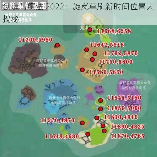 创造与魔法 2022：旋岚草刷新时间位置大揭秘