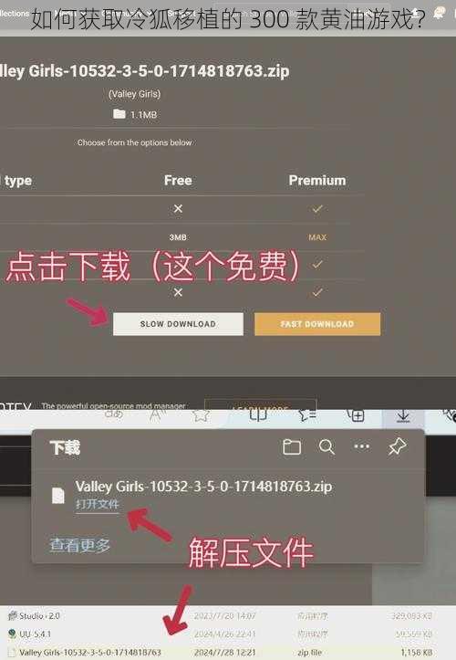 如何获取冷狐移植的 300 款黄油游戏？