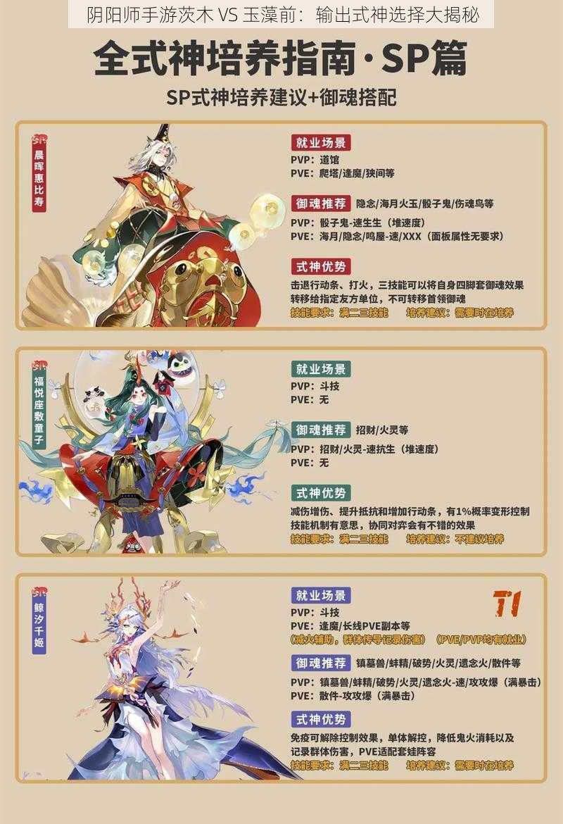 阴阳师手游茨木 VS 玉藻前：输出式神选择大揭秘