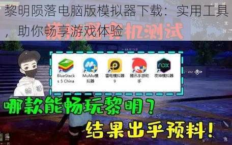 黎明陨落电脑版模拟器下载：实用工具，助你畅享游戏体验