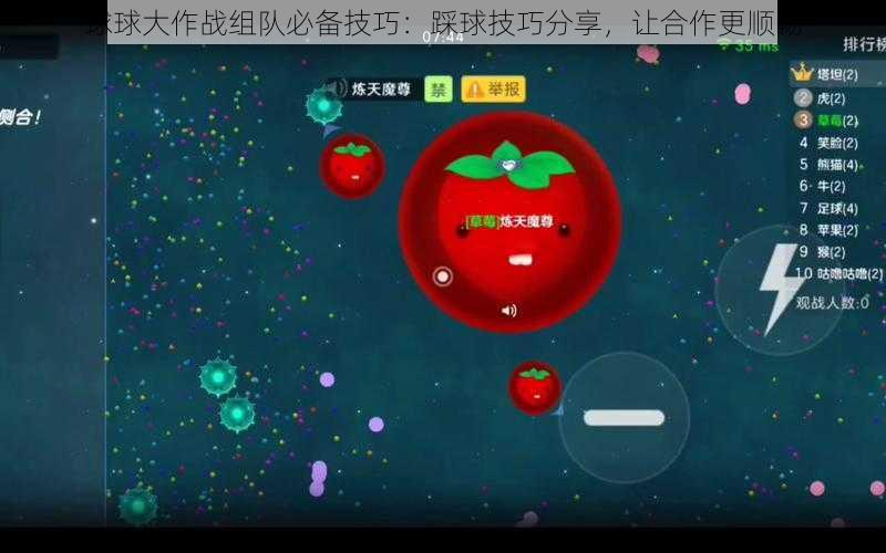 球球大作战组队必备技巧：踩球技巧分享，让合作更顺畅