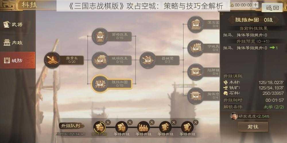 《三国志战棋版》攻占空城：策略与技巧全解析