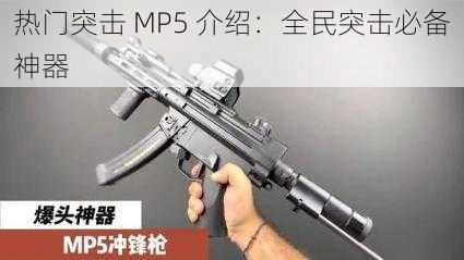 热门突击 MP5 介绍：全民突击必备神器