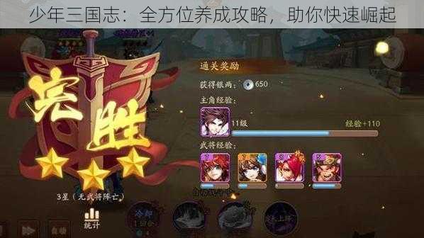 少年三国志：全方位养成攻略，助你快速崛起